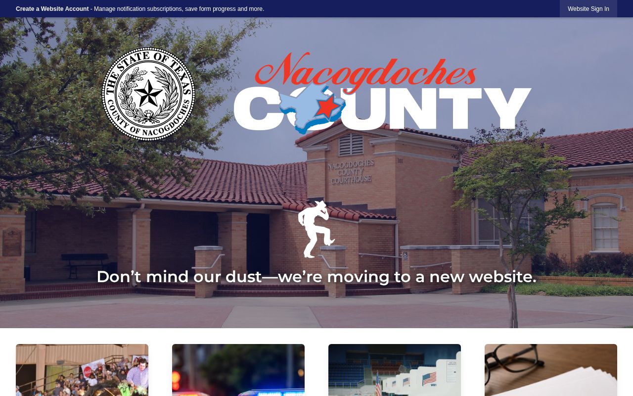 Nacogdoches County public information request entry